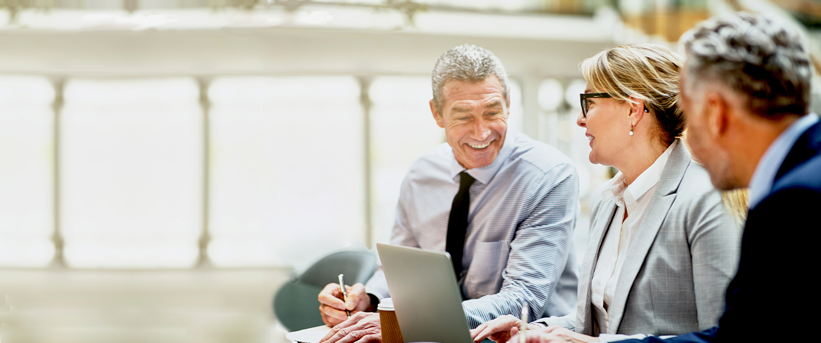 Lender working with business clients