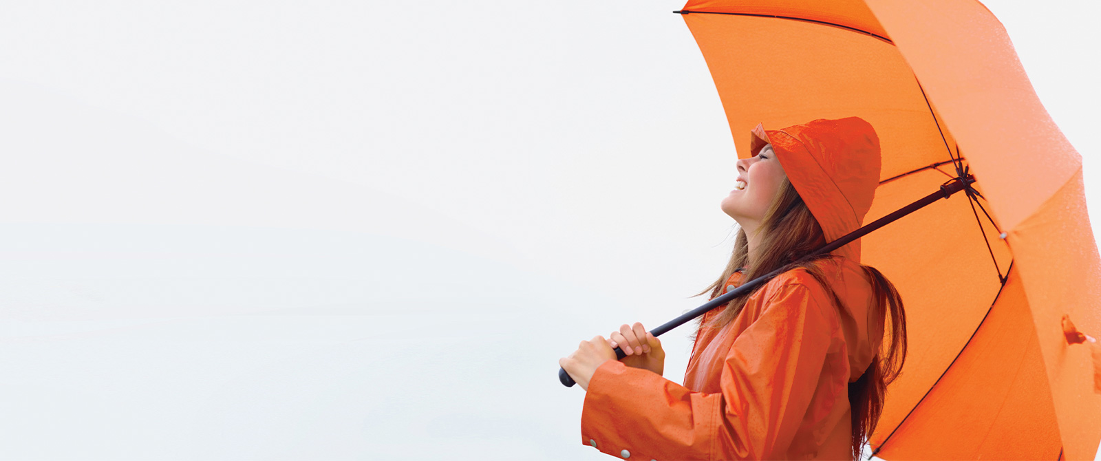 Woman with umbrella