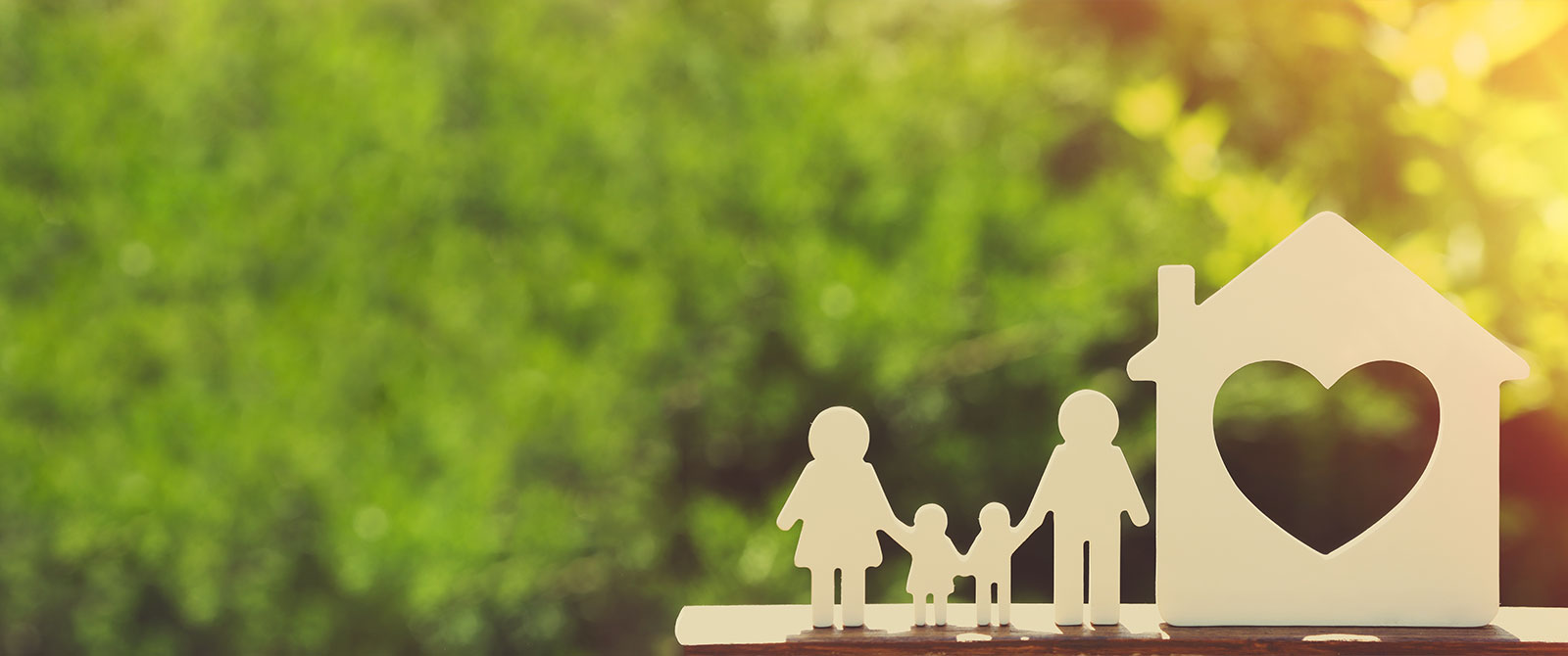Family and house cutout